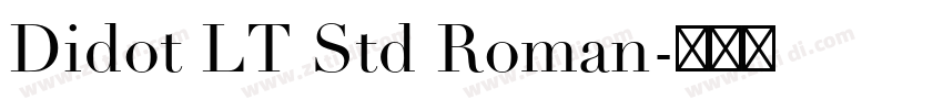 Didot LT Std Roman字体转换
